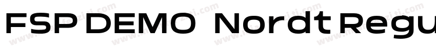 FSP DEMO   Nordt Regular Regular字体转换